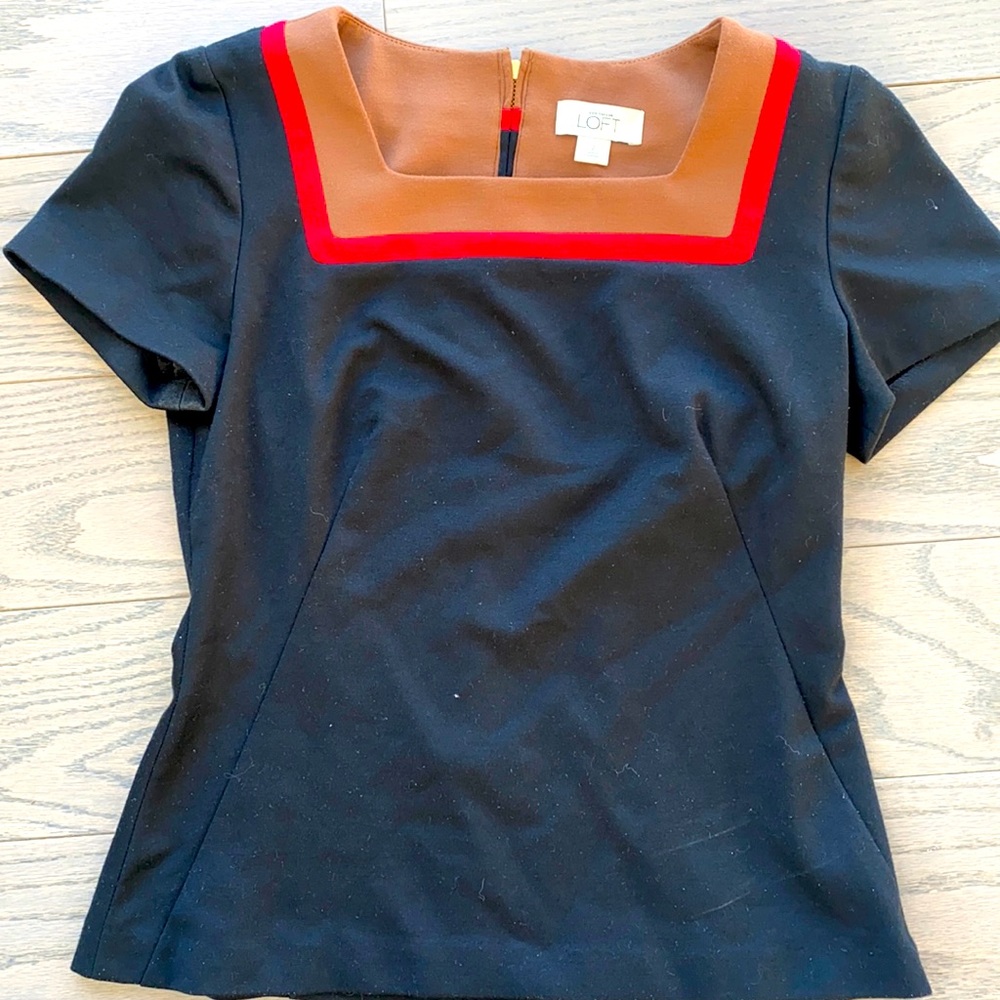 Ann Taylor Loft Zippered dressy Top